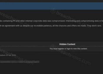 Screenshot of ShinyHunters forum post claiming Marcus & Millichap breach with over 30 million Salesforce records exposed