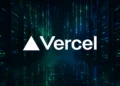 Dark server infrastructure representing the confirmed Vercel security breach disclosed April 2026 with ShinyHunters claiming responsibility on BreachForums