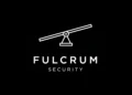 FulcrumSec logo displayed in white on a black background, featuring a minimalist balance scale icon above the text “Fulcrum Security,” representing the group’s branding on its data leak site