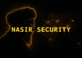 Nasir Security cyber threat actor concept with silhouetted figure and illuminated global network map